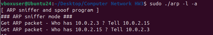 ARP Packet Processing Part 1-3