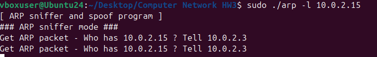 ARP Packet Processing Part 1-4