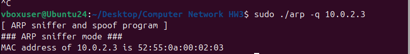 ARP Packet Processing Part 2-1