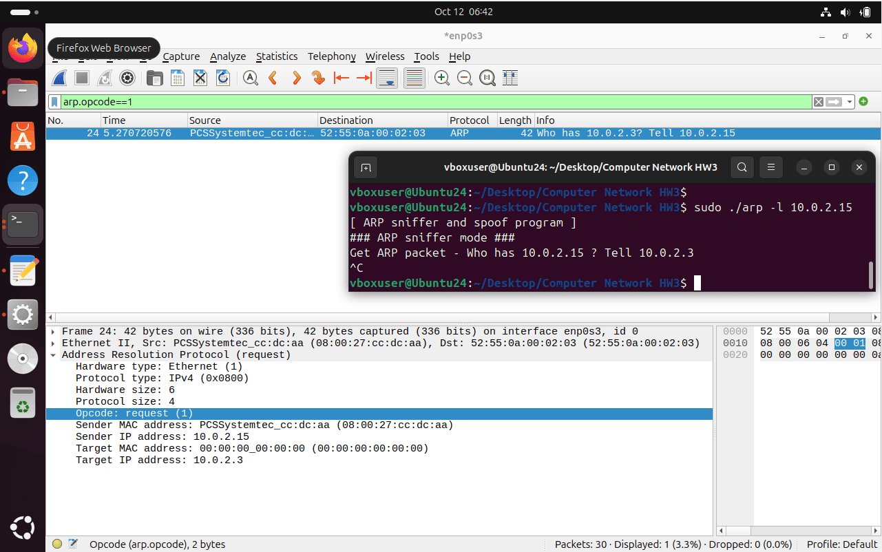 ARP Packet Processing Part 2-2