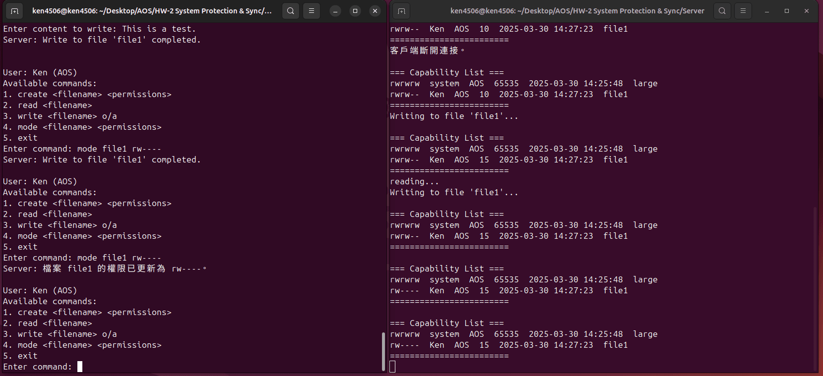 UNIX File System mode